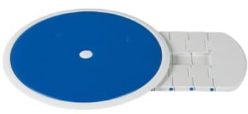 Bathmaster Deltis Swivel Transfer Seat with Blue Cover, Turning Seat with Comfortable Blue Foam Cover Compatible with Deltis Bathlift, Sliding Transfer from Chair to Bath Lift for Shower or Bathtub