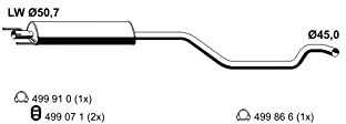 ERNST Silenziatore centrale 055277