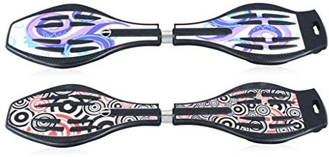 LZY Skateboard Waveboard Concaved Street Surf Wave Antiscivolo Caster Board Tavola da Surf Surf Wave Board Tavola ABS con Due Ruote illuminanti per Maggiore eccitazione, Divertimento e visibilità