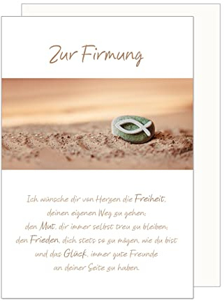 Edition Seidel Tarjeta de felicitación premium con sobre. Una sola tarjeta para confirmar con texto en alemán FI127 SW023