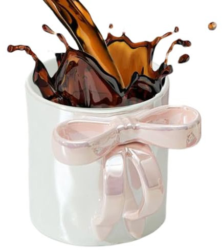 Tazza da caffè in ceramica, estetica in ceramica, con impugnatura ergonomica, riutilizzabile, per casa, bar, negozi, ristoranti, viaggi