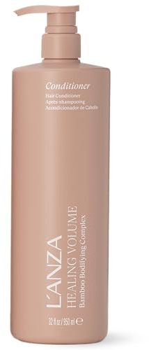 L’ANZA Healing Volume Thickening Balsam, Ger Glans, Volym Och Fyllighet Till Tunt Och Platt Hår, Med Bamboo Bodifying Complex Och Keratin, 1 Liter
