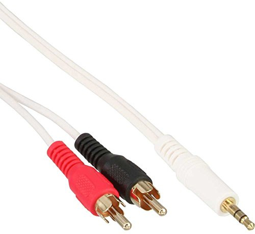 InLine Cinch/Klinke Kabel, 3.5mm Stereo-Stecker auf 2X Cinch-Stecker, 7,5m