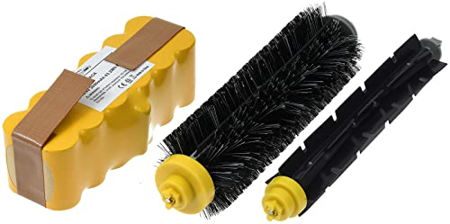 Akku kompatibel mit iRobot Roomba 700/760/770/780 + Reinigungsbürsten-Set