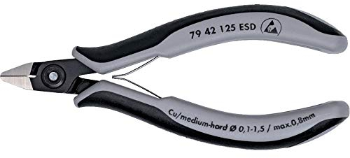 Knipex 79 42 125 ESD ESD Seitenschneider ohne Facette 125 mm