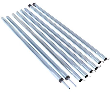 perfk 2pcs Eisen Zeltstange Tarpstange Ersatzgestänge
