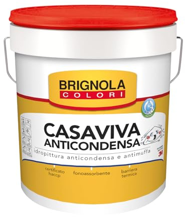 Brignola Casaviva idropittura anticondensa antimuffa, Lt 14