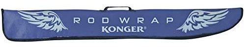 Konger elastisch Rutentasche Rod Wrap 150cm Ruttenfutteral blau