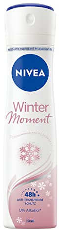 NIVEA Winter Moment Déodorant en spray anti-transpirant avec parfum hivernal et protection antibactérienne 48h 150 ml
