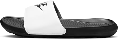 NIKE Men's Victori One Slide Loafer, Black/Black-White, 12 UK