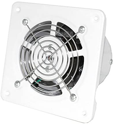 Ventola di scarico Ventilatore di scarico da 4 pollici Ventilatore antivento utilizzato for la cucina WC da cucina Muto Assial Flow Flow Fan a forma quadrata Ventola di ventilazione con coperchio nett