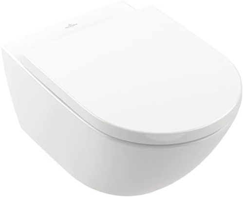 Villeroy & Boch Toilette mit Soft Close Funktion und glänzender White Farbe, Modell 4670TS01