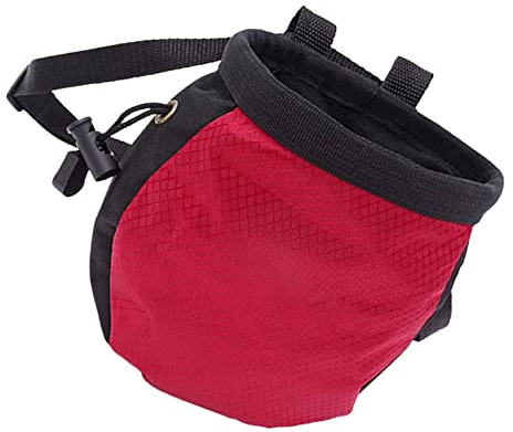 Stronrive Chalk Bag zum Klettern - Crossfits Kreidebeutel,Chalk Bag mit Gürteltasche mit Reißverschluss und verstellbarem Riemen für Bouldern, Gewichtheben, Kraftdreikampf, Fitnesstraining