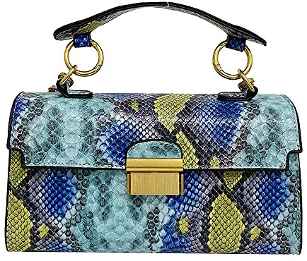 Coolives Damen Kleine Umhängetasche mit Krokodilledermuster Mini Handtasche aus PU-Leder Clutches Damentasche Mode Tasche Schultertasche Schultergurttasche für Frauen Elegante Damenhandtasche