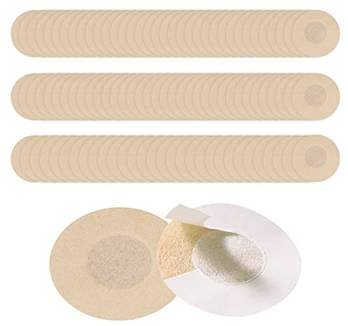 MIVAIUN 100 Paar(200 Stück) Nippel Covers Damen, Unsichtbare Nippelpads Einweg Selbstklebende Nippel Abdeckungen Brust Aufkleber Nippelabdeckung Ultra Dünn Bequem Atmungsaktiv, 6 cm, Beige (100 Paar)