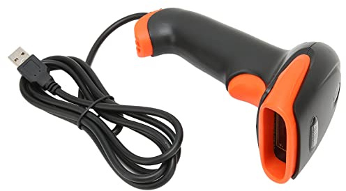 Barcode-Scanner, Wasserdichter Handheld-Barcode-Scanner, Professionelles Ergonomisches Kabelgebundenes Barcode-Lesegerät für Supermarkt-Lager