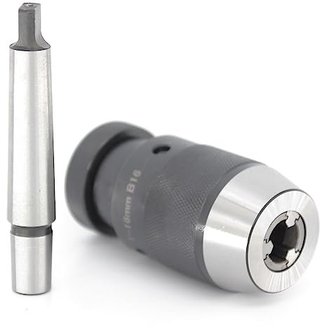 Drotayard Portabrocas MK2 - B16, 1-16 mm portabrocas portabrocas de liberación rápida Portabrocas de liberación rápida autoapriete para portabrocas sin llave torno taladro eléctrico