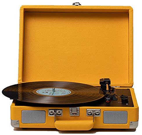 ROLTIN Giradischi, Valigia Giradischi con Bluetooth Multifunzione, Uscita Linea RCA, Ingresso AUX, Uscita Audio da 3,5 mm, per intrattenimento e Decorazione Domestica