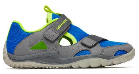 Merrell HYDRO QUEST Sport Sandal, Grå/Blå/Lime, 5 UK, Grå blå lime, 37 EU