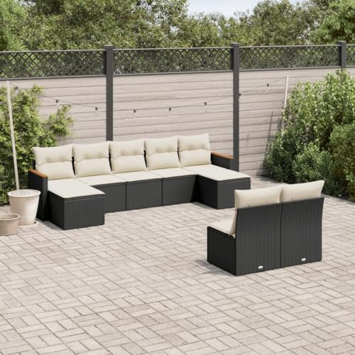 Festnight Loungemöbel Set mit Stauraum Gartenlounge XXL Groß Garten Lounge Rattan Sofa Outdoor Polyrattan Gartensofa Terrasse Terrassenmöbel Gartenmöbel Ecklounge Couch Sitzgarnitur