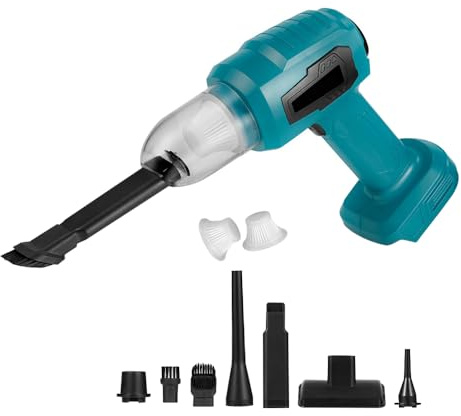Solonsuo Mini Handstaubsauger, 500w Hand-Staubsauger Kabellos, 3-In-1 Kleiner Handsauger Stark mit Saugen, Blasen, Aufblasen, Geeignet für Auto, Haushalt, Tierhaare, Staubreinigung (Ohne Akku)