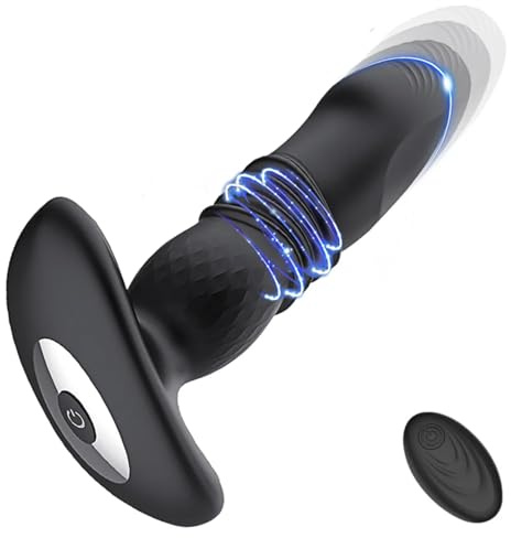 bouchon anal Gode ​​télescopique vibrateur Anal godemichet anal masseur de Prostate à distance cul Pour hommes femmes Buttplug