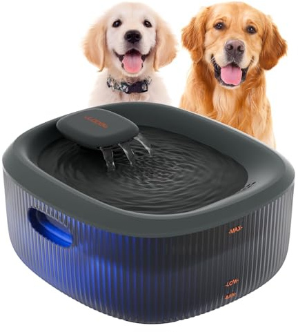 WOPET Dog Water Fountain for Large Dogs, 6L/205oz/1.7Gal Automatic Dog and Cat Water Fountain, Pet Water Dispenser with 2 Filters, Ultra-Quiet Pump, Great for Large Dogs Cats and Multi-Pet Home