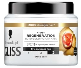 Schwarzkopf Gliss 4 IN 1 Regeneration Hair Mask Dry Damaged Hair, 400 ml