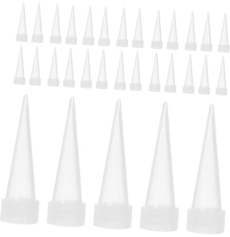 SHINEOFI 100stücke Klebstoffflaschen Mit Feiner Spitze Für Diverse Anwendungen Robuste Kunststoffkonstruktion Präziser Klebstoffauftrag Für Fugenabdichtung Einfacher Austausch Und Installat