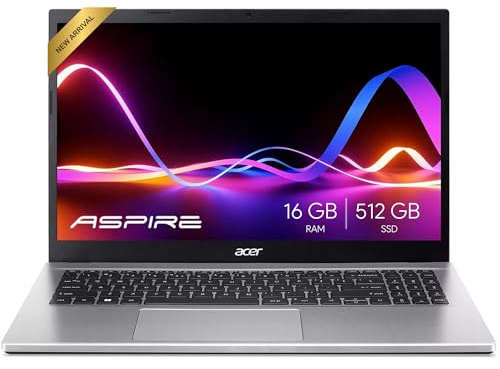 acer Ordinateur portable Aspire 3 Slim - Écran Full HD IPS 1080P de 15,6 - Processeur AMD Ryzen 3 7330U Quad-Core - 32 Go de RAM - SSD NVMe de 2 To - Webcam - Wi-Fi 6 - AI PC - Windows 11 Pro