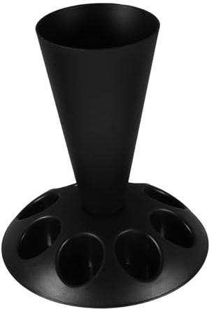 WEKADRIN Support pour Poche à Douille avec Fentes, Porte-Douilles en Plastique Noir, Organisation Stable et Résistant, Accessoires Pâtisserie pour Décorateurs, Usage Maison