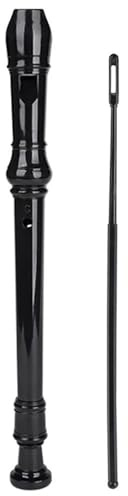 Blockflöjt 8 Håls Plastblockflöjt G Nyckel Nybörjarflöjt Klassrum Scenframförande Blåsinstrument(Black)