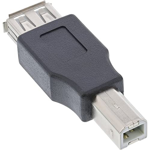 InLine Adattatore USB USB-A / Porta - USB-B/ Presa, Nero