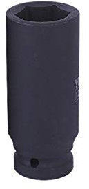 Drive Impact Socket 1/2 24mm Deep Impact Socket 6-Point Hex Metric Wrench Socket Hand Tools for Industrial Automotive Garage Repair (Pack of 1)
