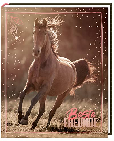 Freundebuch - I LOVE HORSES - Beste Freunde: (Foto) (Alben & Geschenke für Kinder)