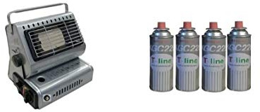 ALTIGASI Prime - Stufa STUFETTA A Gas Portatile Doppio Attacco GPL/BUTANO + 4 CARTUCCE A Gas Omaggio