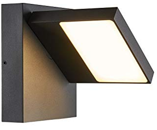 SLV LED Wandleuchte ABRIDOR für die Außenbeleuchtung von Wänden, Eingängen, LED Strahler, Wand-Lampe, Down-Light, Aussenleuchte LED, Gartenlampe, Wegeleuchte // CCT Switch (3000K/4000K), 750 lm, 14W