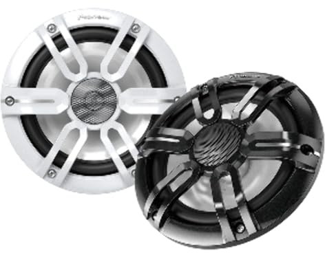 Pioneer Audio - Altoparlanti LED RGB da 7,7 pollici, nero e bianco Sport - TS-ME770FS