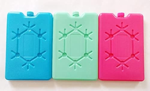 Ice Pack Bricks Freezer Blocks | Reusable | For Cooler Bag Box Travel Picnic Camping Lunch Box(Any Random Color) (Pack of 2)