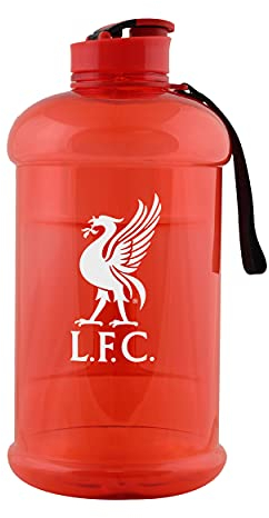 FOCO Premier League Liverpool FC - Botella de agua (2000 ml, ideal para deportes, gimnasio, ciclismo)
