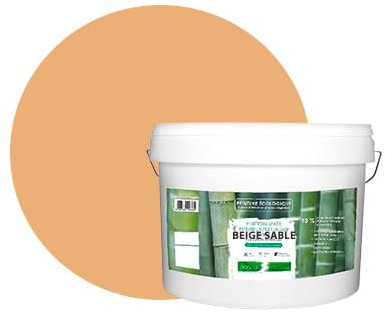 BOX DECO COULEURS Naturfarbe, ökologisch, für Innen- und Außenbereich, mattes Aussehen, 10 l/130 m² [Energieeffizienzklasse A+], Beige Sand
