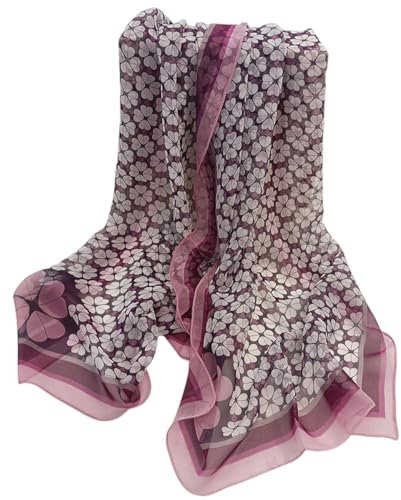 FAIRYGATE Musselin Schal Chiffon Schal Halstuch Damen Sommerschals Stola Für Abendkleid Festlich Hochzeit Braut Seidenschal Ganzjährig Einheitsgröße A4921