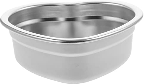 Herzförmige Edelstahlschale für Snacks und Süßes in Silber