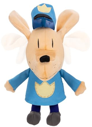 Jakks Pacific Dog Man - 32 cm Funktionsplüsch Figur, hochwertiges Plüschmaterial, Ohren flattern, zur Ergänzung der Dog Man-Buchsammlung, ab 4 Jahren geeignet