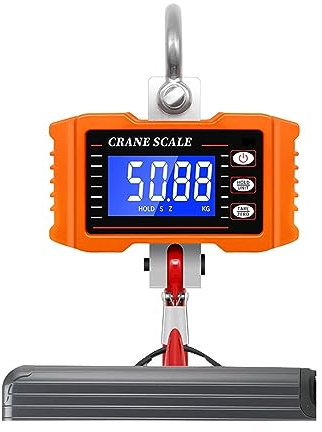 Bilancia a Gancio, Igital Scale 500kg/1000 Lb Bilancia for gru Industriale Heavy Duty ad alta precisione Bilancia da appendere con gancio elettronico,per Home Farm Factory