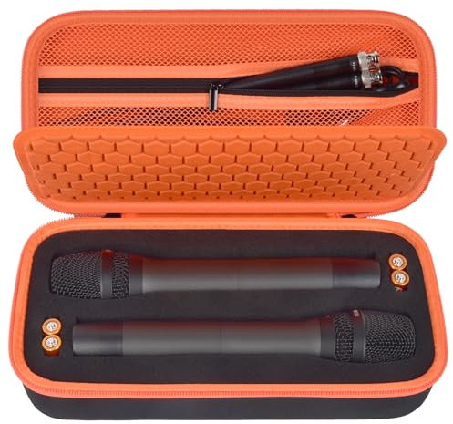 Custodia per microfono wireless JBL senza fili con due sistemi di microfono fai da te, adatta anche per cantare per TONOR per Shure per ALPOWL, Reciver, cavo audio, cavo di alimentazione piccolo (solo