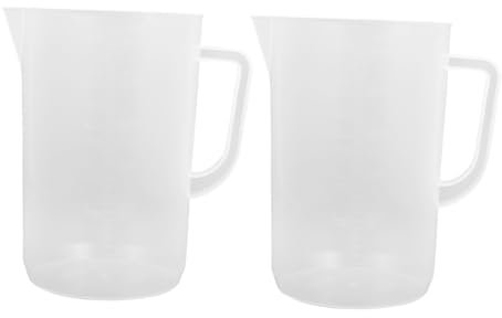 DONFAMDS 2pezzi Contenitore Per Misurazione Olio in Plastica Trasparente Da Per Manutenzione Auto Tazza Misurazione Per Liquidi Per Cucinare e Auto