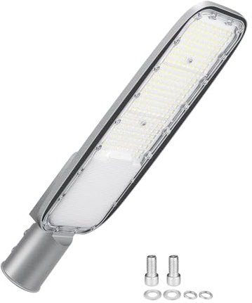 SKYWORLD Proiettore Lampione Led, 200W 13892LM Lampada da Strada | 6000K Bianco Freddo IP66 Impermeabile Luce di Strada per Parcheggio, Strada, Scuola, Campo Da Basket, Cortile, Piazza