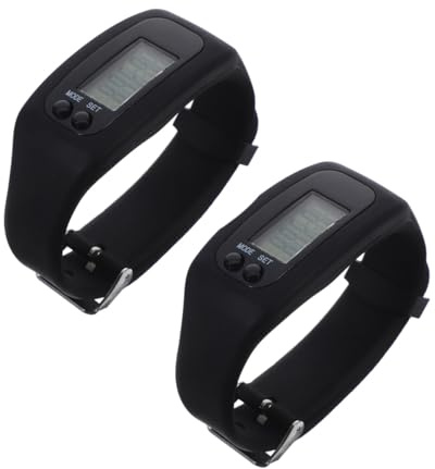 Parliky 2 Orologio Contapassi in Silicone con Display LCD Tracker Elettronico per Calorie Bracciale Fitness Unisex per Camminata e Corsa Design e Comfort Prolungato