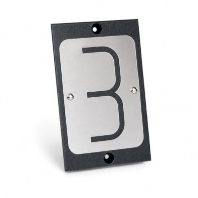 OWIJI Numero Civico Esterno Made in Italy 3 Targa per Casa 14x8,5 Cm Cancello Parete Resistente alle Intemperie Moderno Acciaio